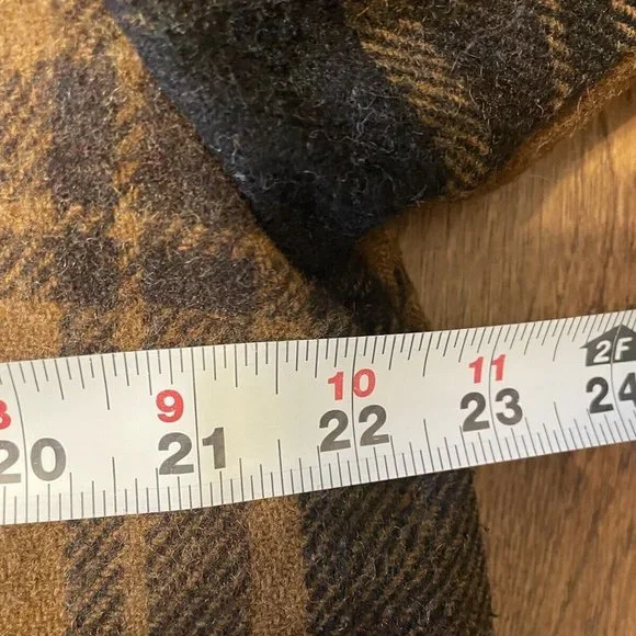 Men's WOOL SHEEPSKIN Plaid Coat LAND-N-LAKES Coat Vintage Men's Sheepskin Jacket